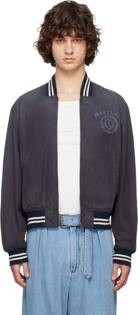 Maison Margiela Maison Margiela Black Varsity Caban Jacket