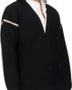 Maison Margiela Maison Margiela Black Virgin Wool Elbow Patch Cardigan - 2