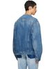 Maison Margiela Maison Margiela Blue Distressed Deep Open Denim Jacket - 3