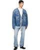 Maison Margiela Maison Margiela Blue Distressed Deep Open Denim Jacket - 4