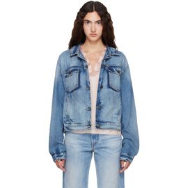 Maison Margiela Maison Margiela Blue Folded Collar Denim Jacket