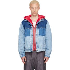 Maison Margiela Maison Margiela Blue Patchwork Denim Jacket
