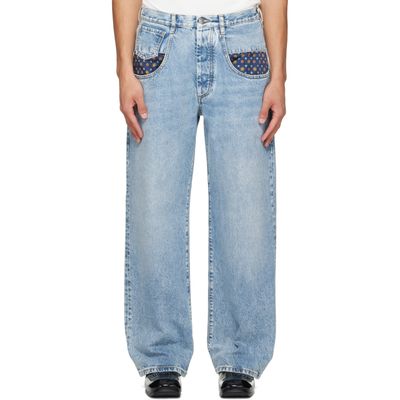 Maison Margiela Maison Margiela Blue Stone Bleached Denim Jeans