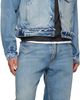 Maison Margiela Maison Margiela Blue Straight-Leg Cropped Jeans - 4