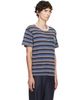 Maison Margiela Maison Margiela Blue Striped Wool Crewneck T-shirt - 2