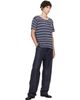Maison Margiela Maison Margiela Blue Striped Wool Crewneck T-shirt - 4