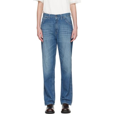 Maison Margiela Maison Margiela Blue Treated Denim Jeans