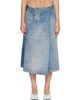 Maison Margiela Maison Margiela Blue Wrap Denim Midi Skirt - 1