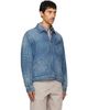 Maison Margiela Maison Margiela Blue Zipped Denim Jacket - 2