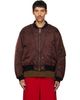 Maison Margiela Maison Margiela Brown & Black Reversible Bomber Jacket - 1