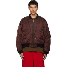 Maison Margiela Maison Margiela Brown & Black Reversible Bomber Jacket