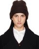Maison Margiela Maison Margiela Brown Cashmere Beanie - 1