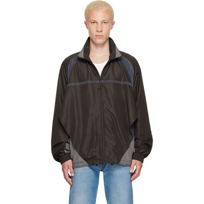 Maison Margiela Maison Margiela Brown Contrast Panel Track Jacket