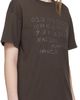 Maison Margiela Maison Margiela Brown Numerical Cotton T-shirt - 2