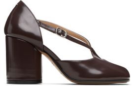 Maison Margiela Maison Margiela Brown Tabi Décolleté Heeled Sandals
