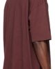 Maison Margiela Maison Margiela Burgundy Embroidered Logo T-shirt - 3