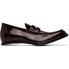 Maison Margiela Maison Margiela Burgundy Heel-Less Loafers