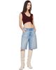 Maison Margiela Maison Margiela Burgundy Lived In Cropped Sweater Vest - 4