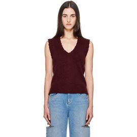Maison Margiela Maison Margiela Burgundy Lived In Sweater Vest