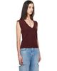Maison Margiela Maison Margiela Burgundy Lived In Sweater Vest - 2