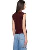 Maison Margiela Maison Margiela Burgundy Lived In Sweater Vest - 3