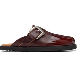 Maison Margiela Maison Margiela Burgundy Tabi Daily Mule Loafers