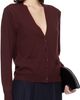 Maison Margiela Maison Margiela Burgundy Virgin Wool Cardigan - 2