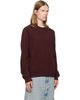 Maison Margiela Maison Margiela Burgundy Virgin Wool Crewneck Sweater - 2