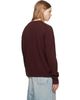 Maison Margiela Maison Margiela Burgundy Virgin Wool Crewneck Sweater - 3