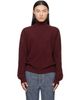 Maison Margiela Maison Margiela Burgundy Virgin Wool Turtleneck - 1