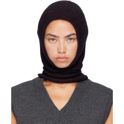 Maison Margiela Maison Margiela Burgundy Wool Cotton Balaclava