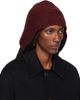 Maison Margiela Maison Margiela Burgundy Wool Knit Hood - 2
