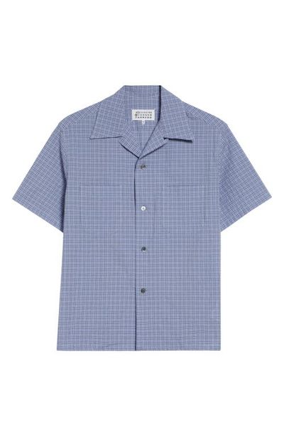 Maison Margiela Maison Margiela Check Linen & Cotton Camp Shirt