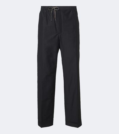 Maison Margiela Maison Margiela Cotton and silk-blend straight pants
