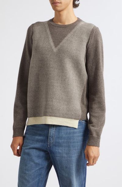 Maison Margiela Maison Margiela Fuse Trompe L'Oeil Virgin Wool Sweater