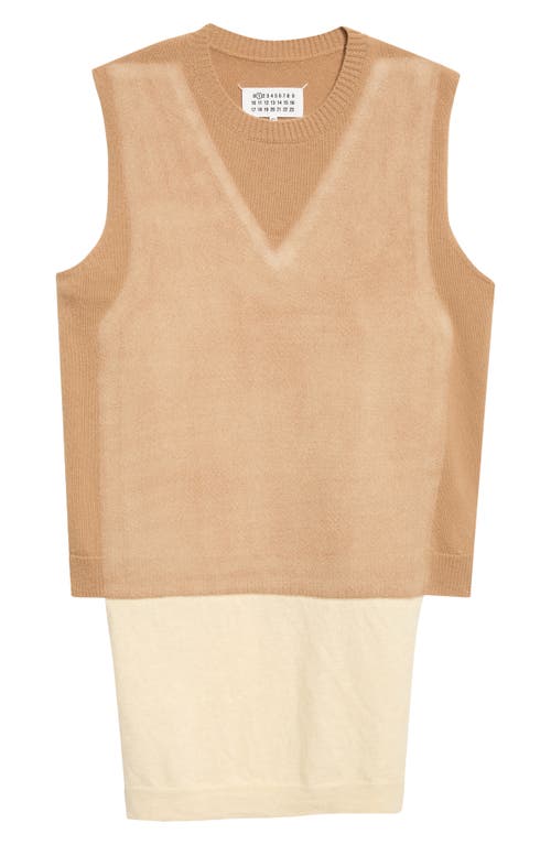 Maison Margiela Maison Margiela Fuse Trompe L'Oeil Virgin Wool Sweater Vest
