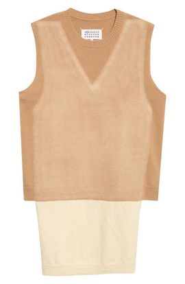 Maison Margiela Maison Margiela Fuse Trompe L'Oeil Virgin Wool Sweater Vest