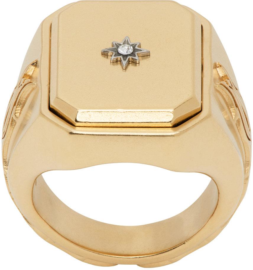 Maison Margiela - Gold Enamel Animation Signet Ring