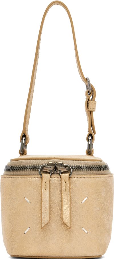 Maison Margiela Maison Margiela Gold Leather Mini Box Bag