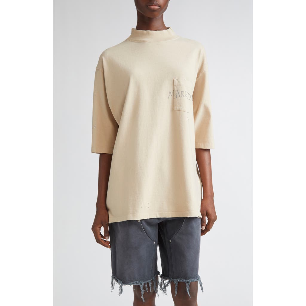 Maison Margiela Maison Margiela Graffiti Logo Paint Splattered Pocket T-Shirt