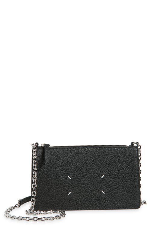 Maison Margiela Maison Margiela Grained Leather Wallet on a Chain