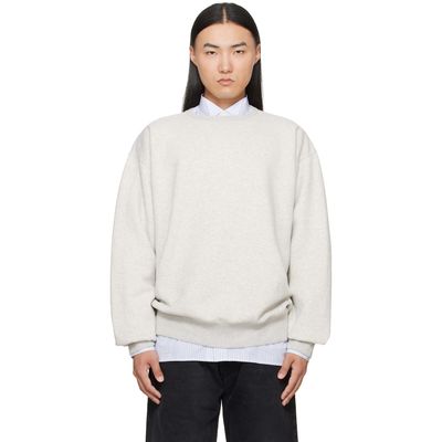 Maison Margiela Maison Margiela Gray 4-Stitch Sweatshirt