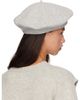 Maison Margiela Maison Margiela Gray 4-Stitch Wool Beret - 3