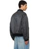 Maison Margiela Maison Margiela Gray & Black Reversible Bomber Jacket - 3