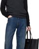 Maison Margiela Maison Margiela Gray & Black Two-Tone Wool Sweater - 4