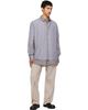 Maison Margiela Maison Margiela Gray & Brown Double Layer Cotton Shirt - 4