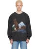 Maison Margiela Maison Margiela Gray Brushed Eagle Sweater - 1