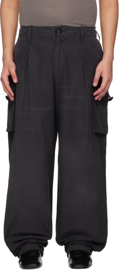 Maison Margiela Maison Margiela Gray Cotton-Blend Cargo Pants