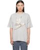 Maison Margiela Maison Margiela Gray Creased Bird T-shirt - 1
