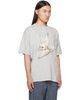 Maison Margiela Maison Margiela Gray Creased Bird T-shirt - 2